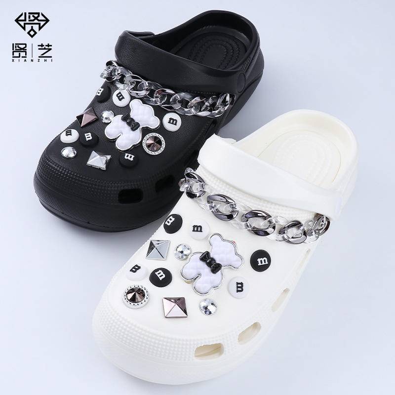 crocs sticker Bộ Phụ Kiện Trang Trí Giày Dễ Thương DIYshoes sticker Accessories Stickers Sandals Shoe Decoration