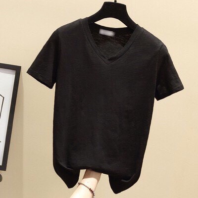 Áo phông chất cotton 100% _ Áo thun cổ tim loại 1