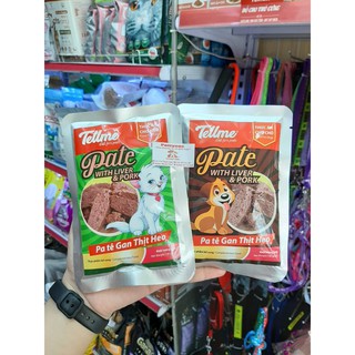 Pate dinh dưỡng cho chó mèo Tellme 130g