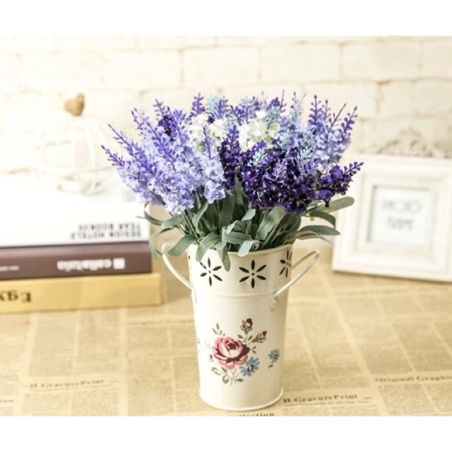 Chùm hoa lavender (oải hương) 10 nhánh đẹp như thật (Kh lưu ý có loại chỉ 5 nhánh)