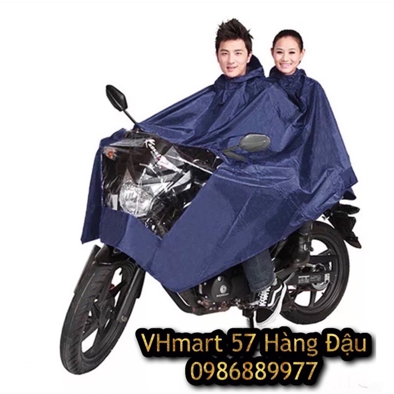 Áo mưa đôi dành cho 2 người vải vân Việt Ý cao cấp