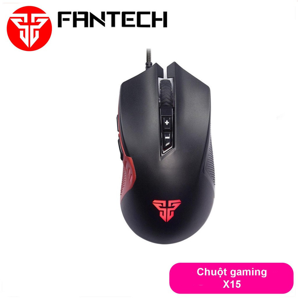 Chuột chơi game đa chức năng 4800DPI macro RGB 7D Fantech X15 - Hàng chính hãng