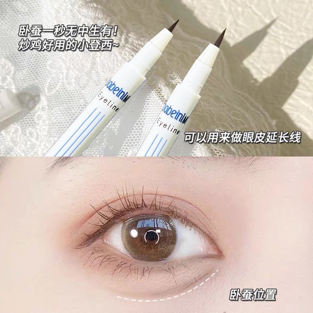 Bút Kẻ Mắt Màu Trắng / Xanh Dương Chống Thấm Nước Màu Sắc