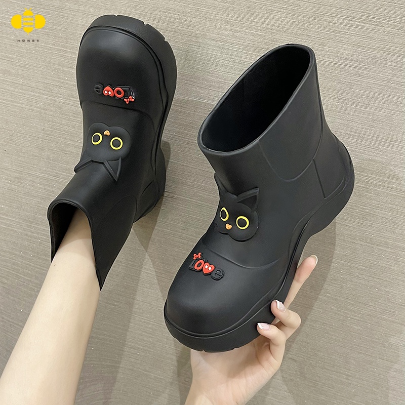 Giày Bốt Đi Mưa Chống Trượt Chống Thấm Nước Thời Trang Mùa Hè Dễ Thương Cho Nữ