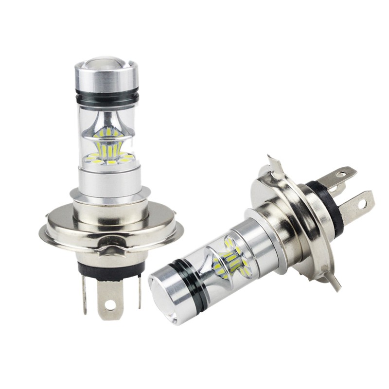 Set 2 Bóng Đèn Pha LED 20 Bóng Chống Sương Mù Ánh Sáng Trắng 6000k H4 Hb2 9003 100w