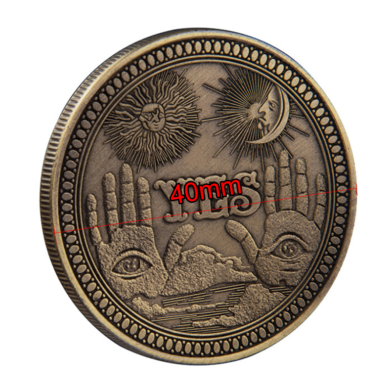 Đồng Xu In Chữ Yes / No Uija Phong Cách Ma Mị Chính Hãng