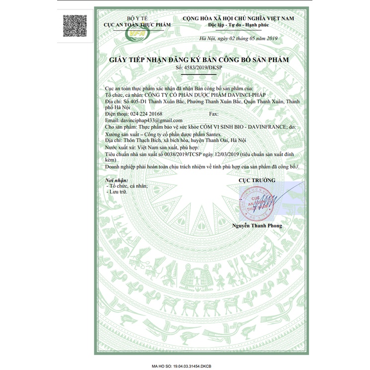 Men tiêu hóa BIO - DavinFrance: Tiêu hóa khỏe - trẻ ăn ngon (30 gói x 3g)