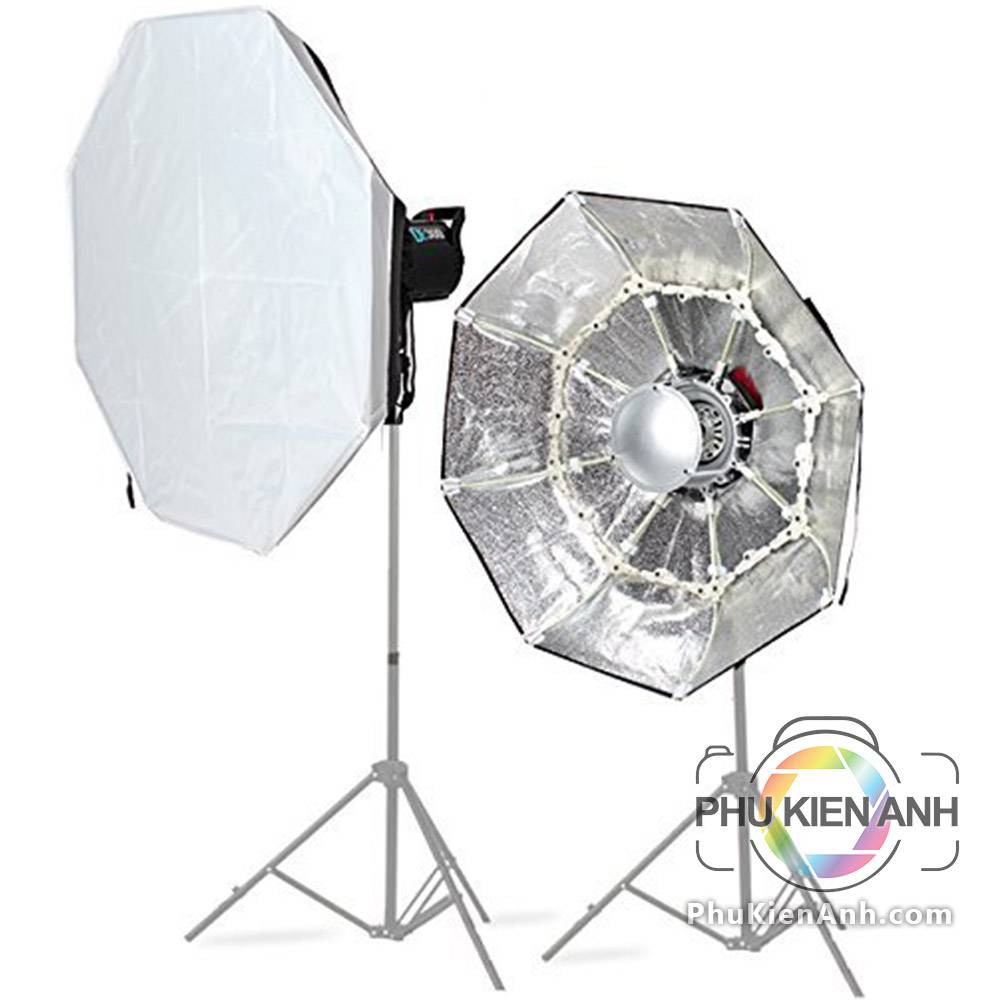 beauty dish fototech 70cm 85cm 100cm bạc ngàm bowen xếp gọn