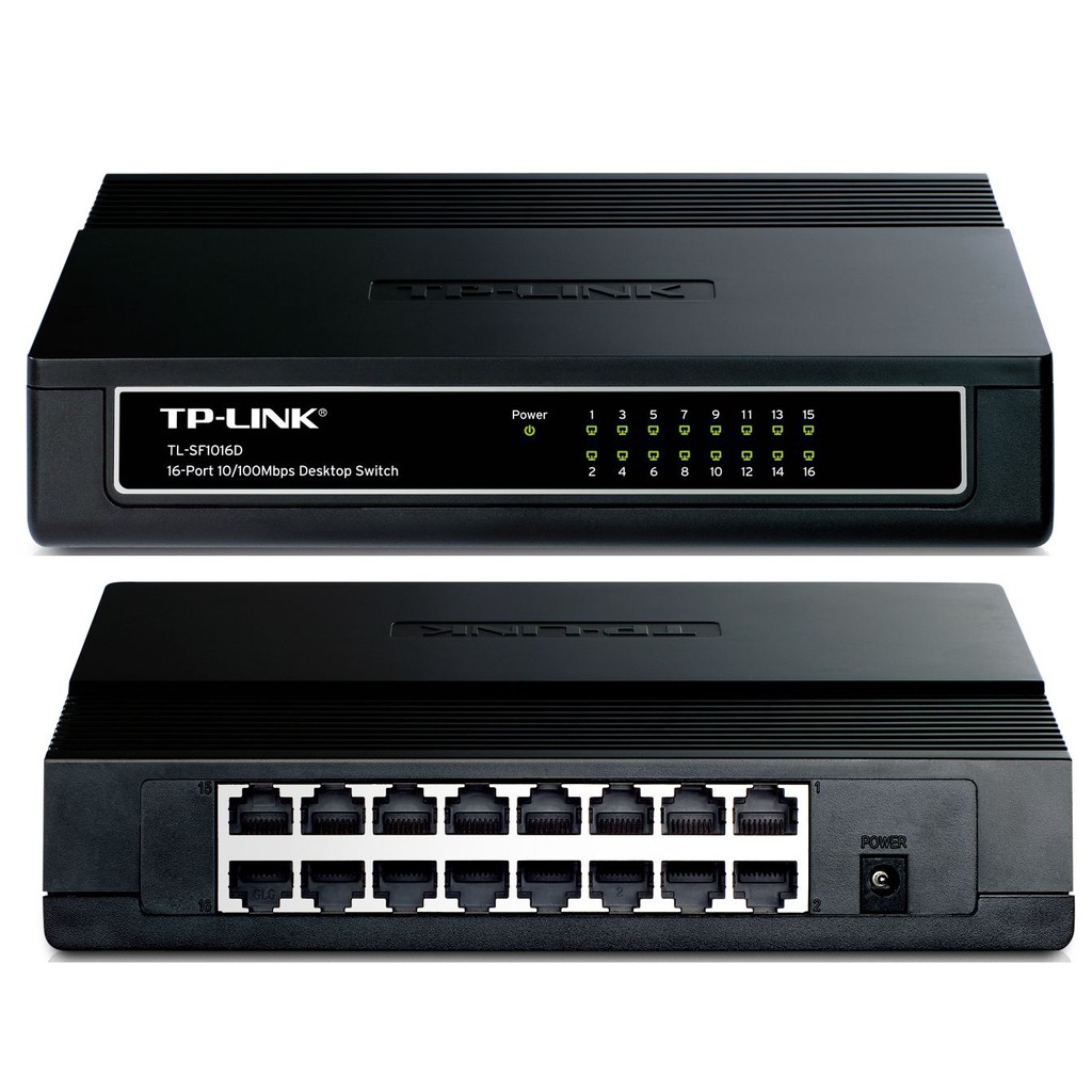 TP-Link TL-SF1016D - Switch Chia Tín Hiệu Để Bàn 16 Cổng 10/100Mbps