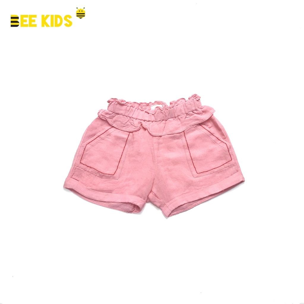 Quần Đùi Bé Gái Bee Kids Chất Liệu Kaki Cho Bé Mặc Mùa Hè Cực Mát Mềm (2-12 tuổi) - 7QC01643SX