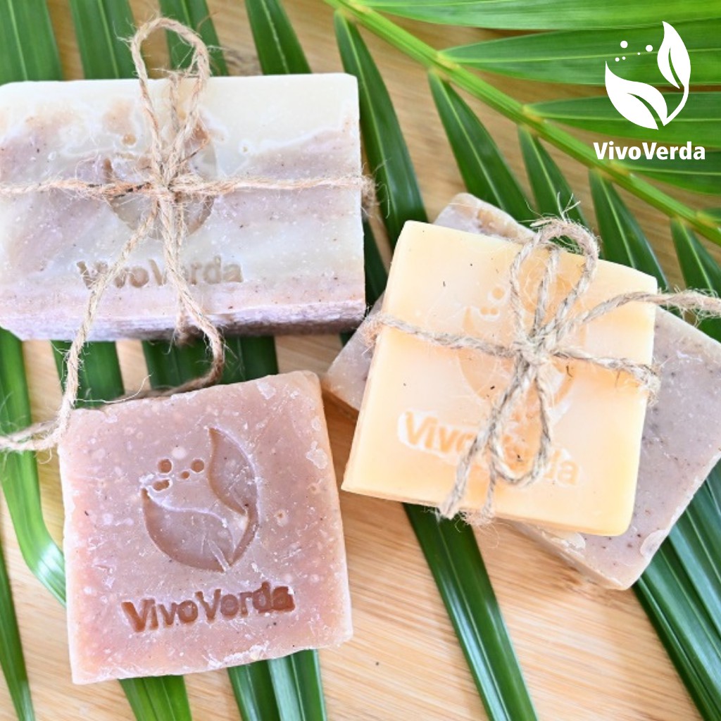 Xà Bông Handmade 100% Dầu Dừa Tự Nhiên Hương Oải Hương/Lavender Giúp Dưỡng Da, Chống Lão Hóa