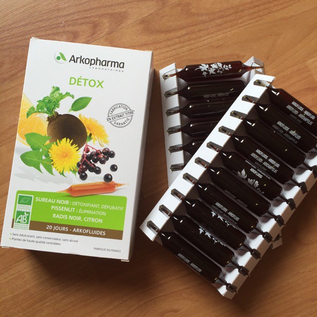 (Hạn T1/23) Bill Pháp - Thanh_lọc_cơ_thể_Arkopharma_Arkofluide_hộp_20_ống