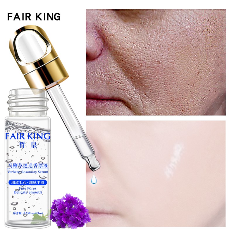 FAIR KING Face Serum Chống Lão Hóa Da Mặt Thu Nhỏ Điều Trị Lỗ Chân Lông Tinh Chất Dưỡng Ẩm Dưỡng Da Sửa Chữa Làm Trắng Phục Hồi Da Mụn Kem Collagen