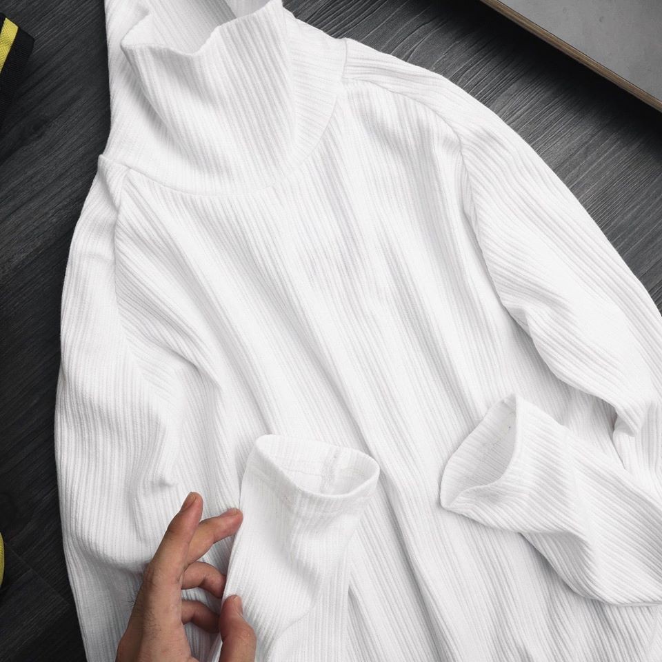 Áo Len Cổ Lọ Màu Trơn