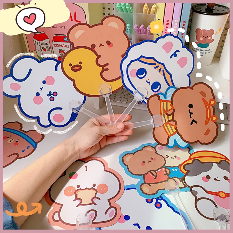 Quạt Cầm Tay Mini Hình Hoạt Hình Dễ Thương