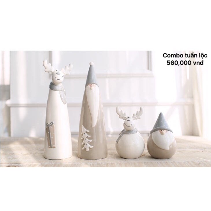Bộ gốm sứ trang trí Noel
