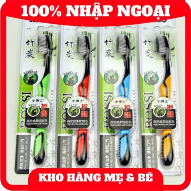Bàn trải hộp 30 bàn chải đánh răng bossi Than hoạt tính loại 1