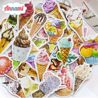 50 Sticker Trang Trí Hình Cây Kem Xinh Xắn