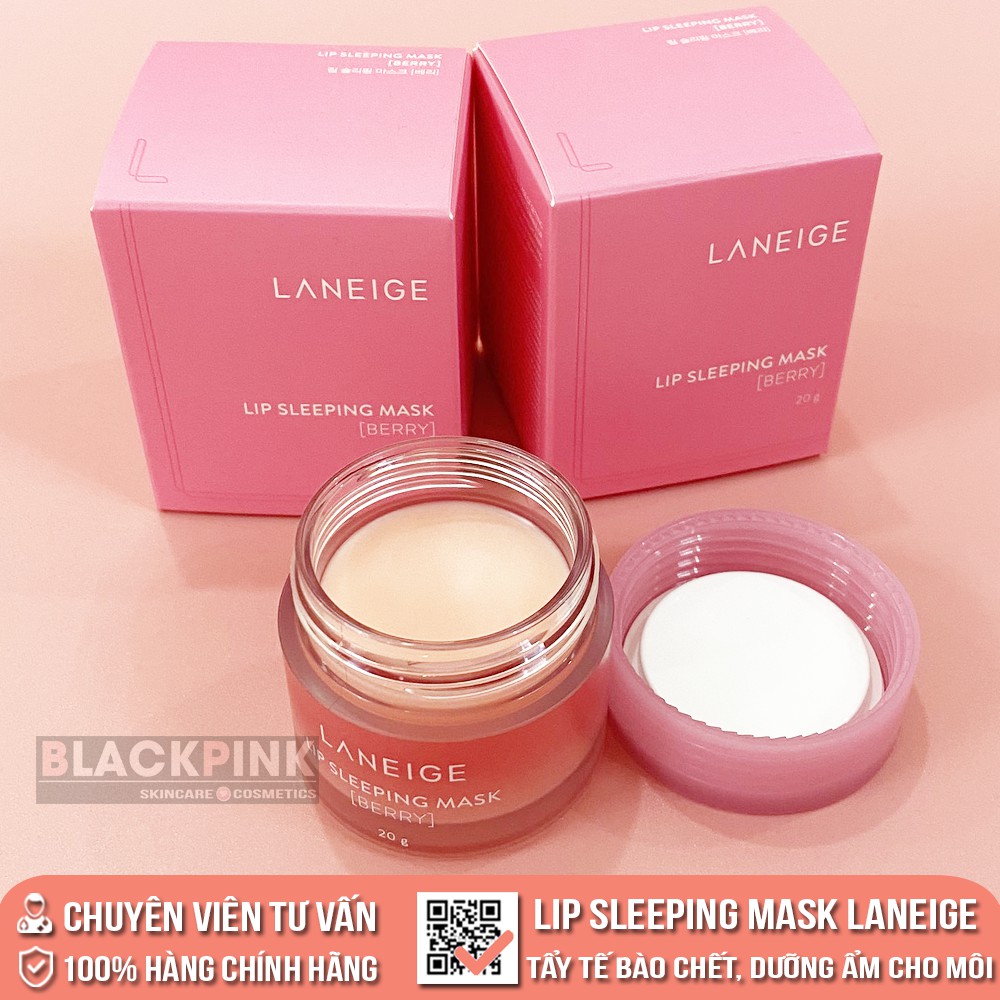 Mặt nạ ngủ dưỡng môi Laneige Lip Sleeping Mask Berry - Tẩy tế bào chết, dưỡng ẩm cho môi, đôi môi hồng hào căng mọng | BigBuy360 - bigbuy360.vn