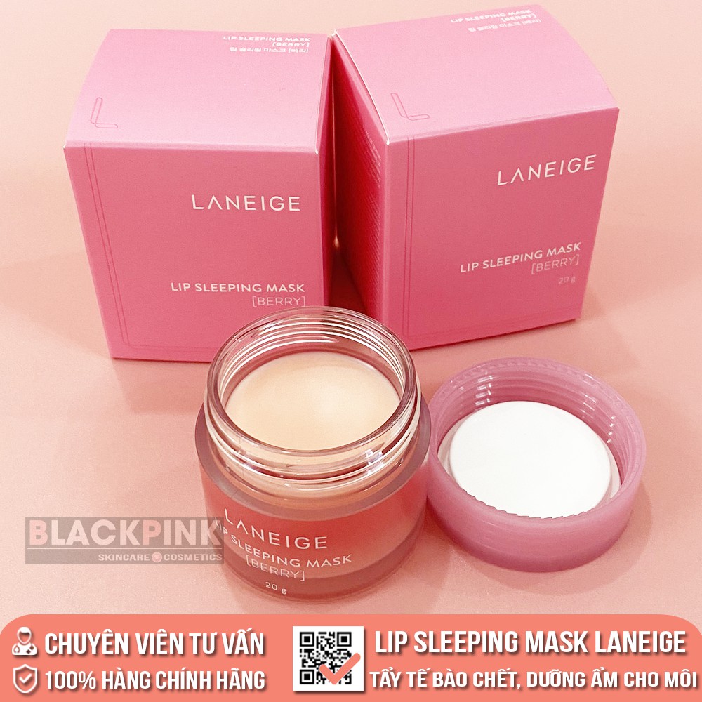 Mặt nạ ngủ dưỡng môi Laneige Lip Sleeping Mask Berry - Tẩy tế bào chết, dưỡng ẩm cho môi, đôi môi hồng hào căng mọng