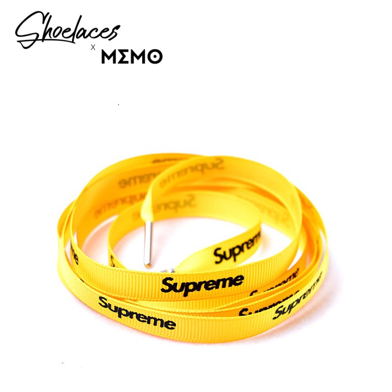 Dây Giày Custom Supreme - Shoelaces x Memo