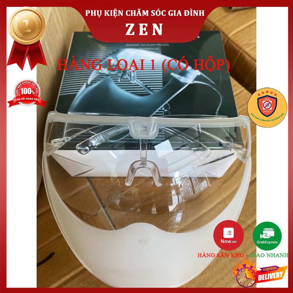 Kính Chống Giọt Bắn NHÁM FACE SHIELD, Phòng Chống Dịch CÓ HỘP Chính Hãng, Che Chắn Vi Khuẩn