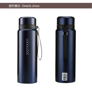 Bình giữ nhiệt thép không gỉ vacuum bottle lock&lock lhc6180fu - xanh đậm