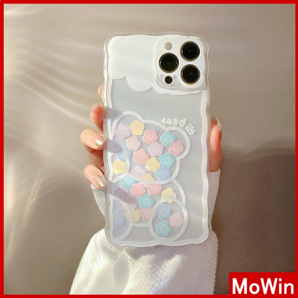 Ốp Điện Thoại Silicon Mềm Chống Trượt Chống Sốc In Hình Gấu Hoạt Hình Cho iPhone 13 Pro Max 12 Pro Max 11 7 Plus