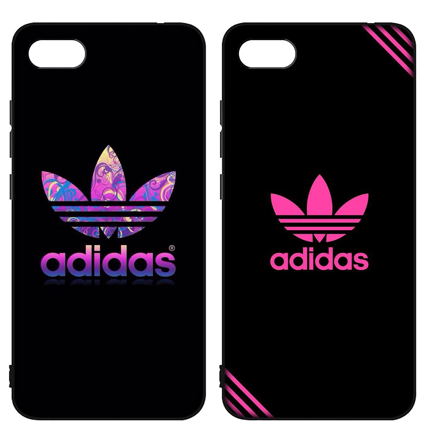 Soft Silicone iPhone 11 Pro XR X XS Max 7 8 6 6s Plus + Cover flower Adidas Logo Phone Case