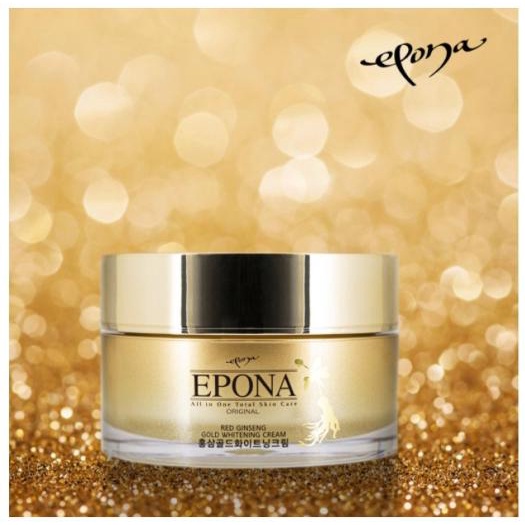 [EPONA VÀNG] Kem dưỡng EPONA dưỡng trắng mờ thâm nám, mờ nếp nhăn chiết xuất hồng sâm Red Ginseng Gold Whitening 50ml