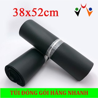 [Giá tận xưởng] 38x52cm ĐEN Combo 100 túi đóng hàng - Túi đóng hàng niêm phong Màu Đen ✔️✔️✔️