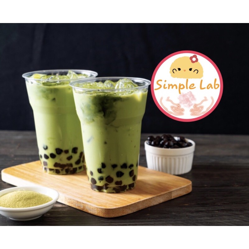 Set trà sữa matcha trân châu đen nấu 10 ly