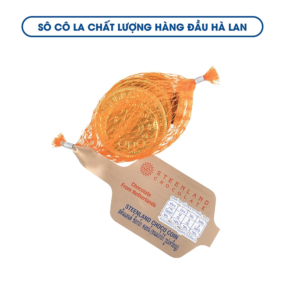 Kẹo sô cô la đồng xu Steenland Hà Lan 20g