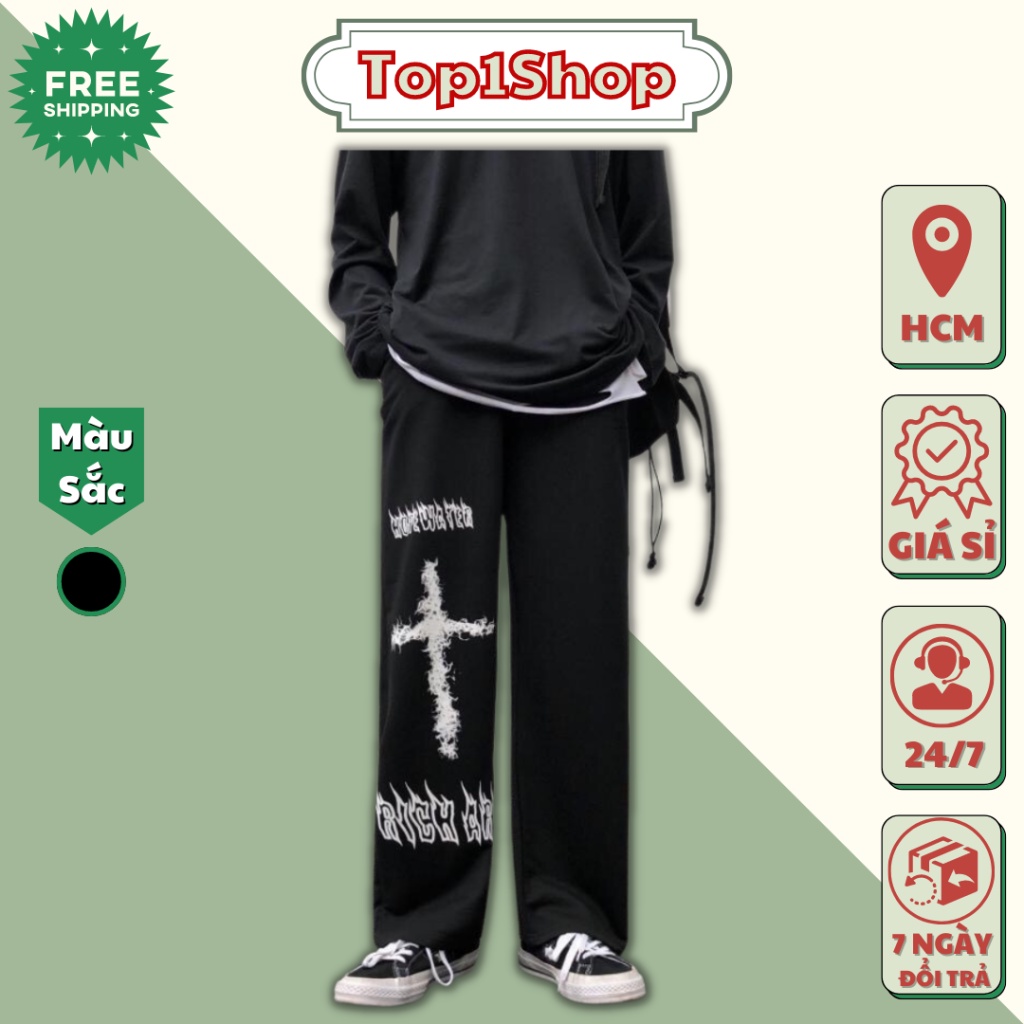 Quần Baggy Unisex, Quần Nỉ Họa Tiết Whale Thời Trang Chất Vải Co Giãn Mềm Mịn, Không Xù Hot Trend Đom Đóm 4 Mùa