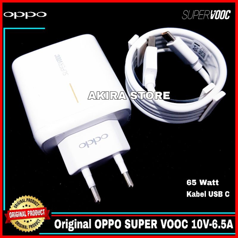 Cục Sạc Casan Chính Hãng 100% Type C Cho Oppo Vooc Usb C 65 Watt