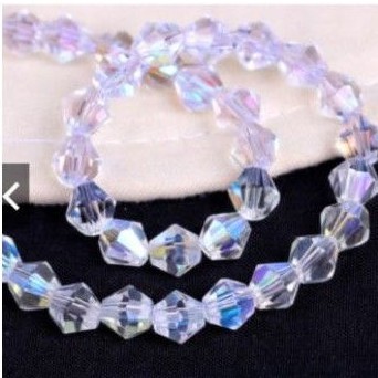 Vòng cổ hạt nhựa pha lê óng ánh kiểu CHOKER