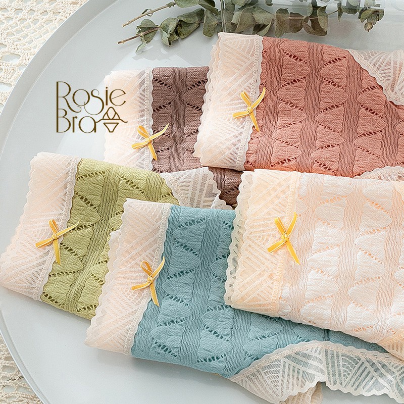 Quần lót nữ ren mềm kháng khuẩn thoáng khí chống hằn có size to P069