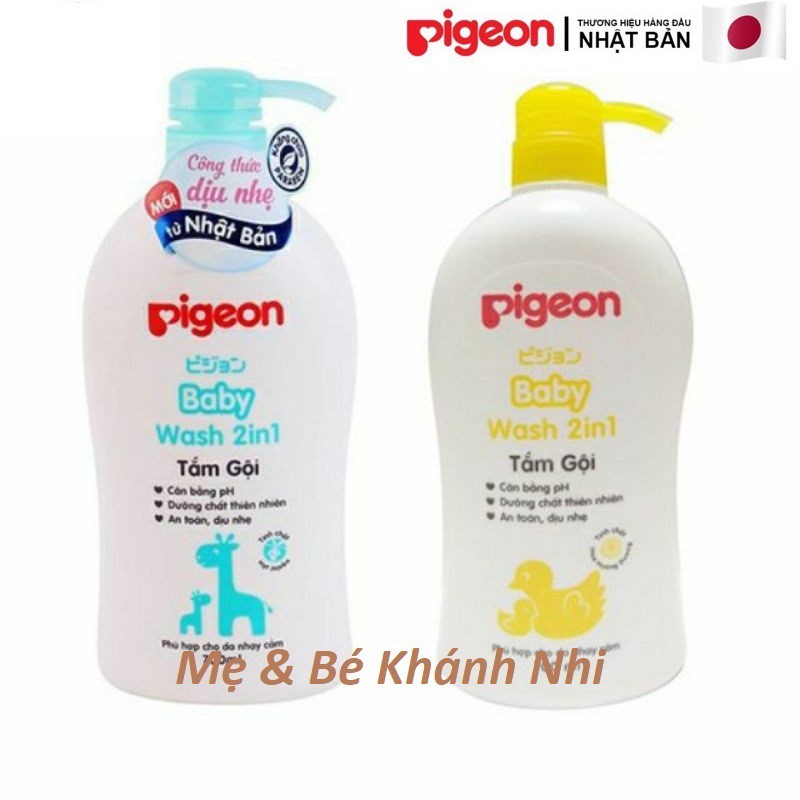 Sữa Tắm Gội Toàn Thân Cho Bé Pigeon 700ML - Sữa Tắm Gội Cho Bé