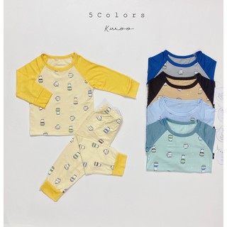 [SALE] Bộ Dài Tay Cho Bé Trai, Bé Gái KIMCHI Vải Thun Lạnh Hoạ Tiết Trà Sữa, Đồ Bộ Cho Bé Mặc Nhà Thu Đông KWTD2104