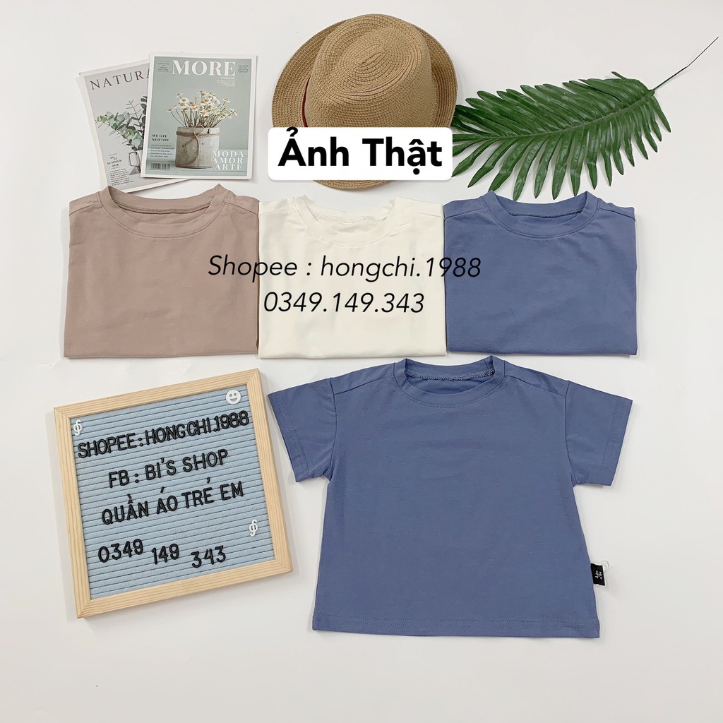 Áo Phông Bé Trai - Áo Thun Cotton Cộc Tay Xuất Hàn Quốc Cho Bé Trai (Có clip + ảnh thật)