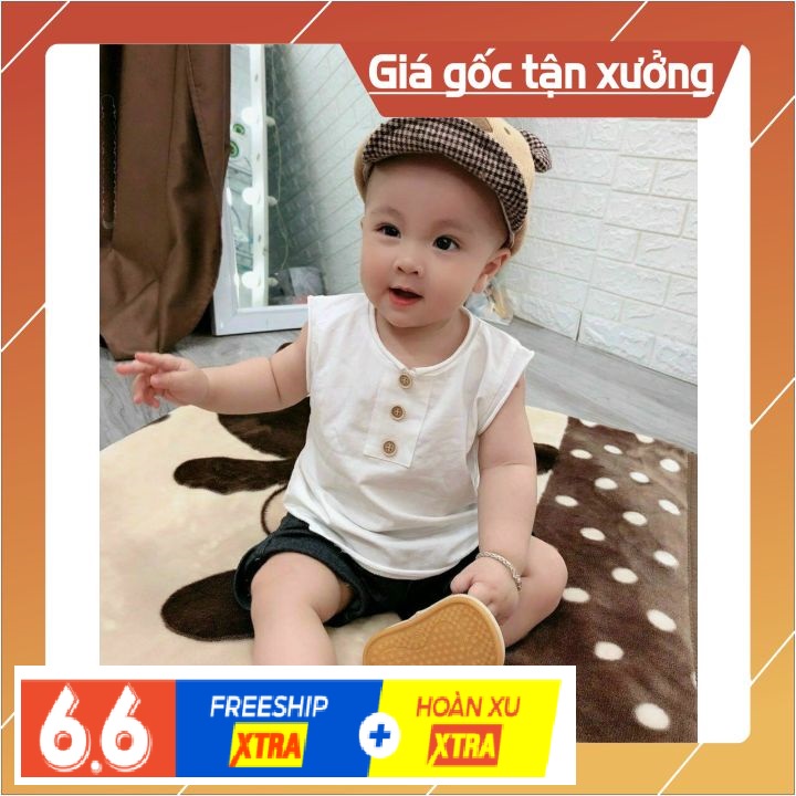 Bộ Cộc Tay Cotton 100 % 🎁MIỄN PHÍ VẬN CHUYỂN 🎁 bộ đồ dễ thương bé trai, phong cách hàn quốc 8-20kg