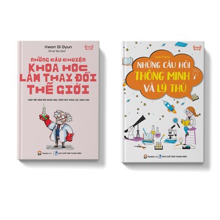 Sách - combo 2 cuốn Những câu chuyện khoa học Những câu hỏi thông minh lý thú - Pandabooks