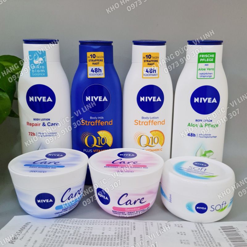 🇩🇪Mẫu mới-Kem dưỡng da dưỡng thể Nivea