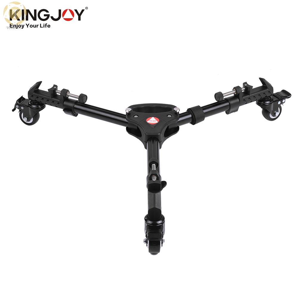 Shipped within 12 hours】 VX-600 Pro 3 Tripod Wheels Pulley Universal Folding Camera Tripod Dolly Base Stand w/ Nylon Carrying Bag Max. Load 20Kg Tripod Dolly [TO]