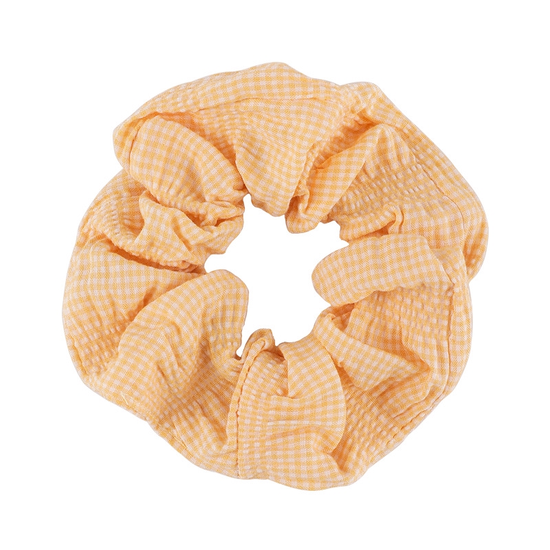 Dây Buộc Tóc Bằng Vải Màu Vàng Dễ Thương