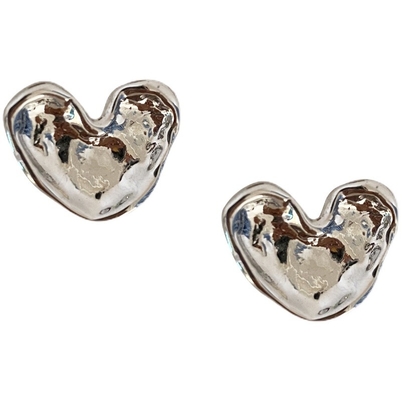 Khuyên Tai Hình Trái Tim Đơn Giản Phong Cách Punk Hip Hop Hàn Quốc 19A1232