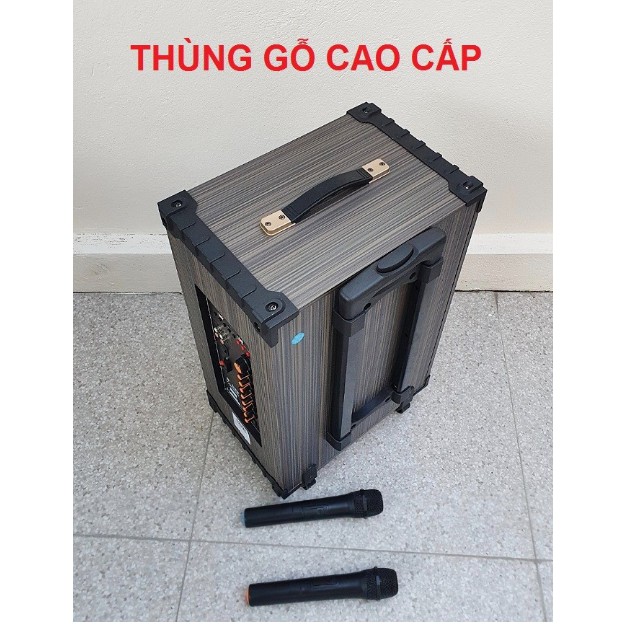 [Mã ELHACE giảm 4% đơn 300K] Loa kéo BNIB bas 30 Treble kèn âm thanh chất , kèm 2 micro hát thả ga