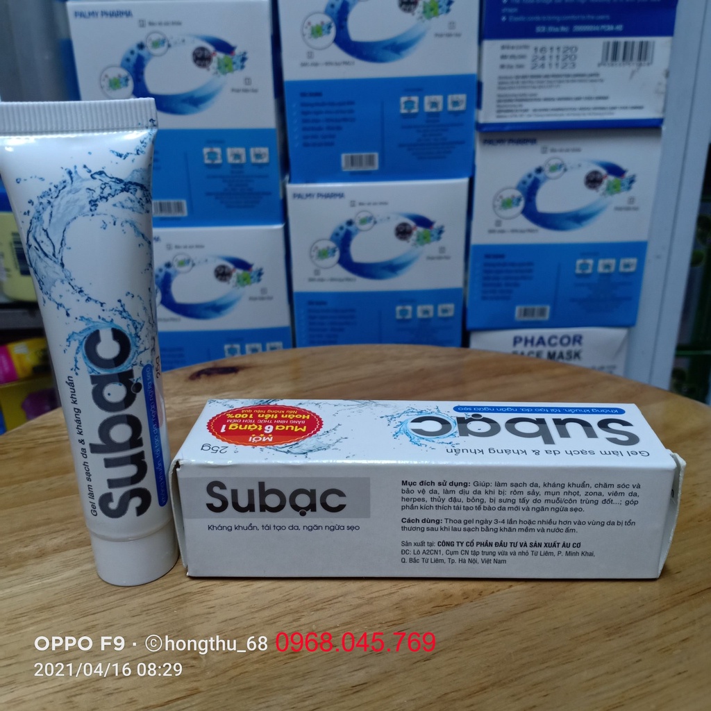 Gel Subạc giúp làm sạch, sát khuẩn, tái tạo da, ngăn ngừa sẹo