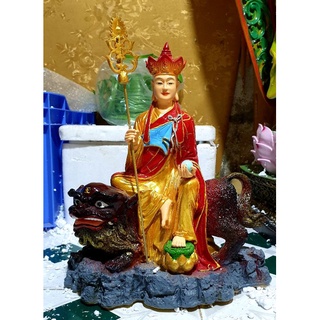 tượng Địa Tạng ngồi lân 40cm
