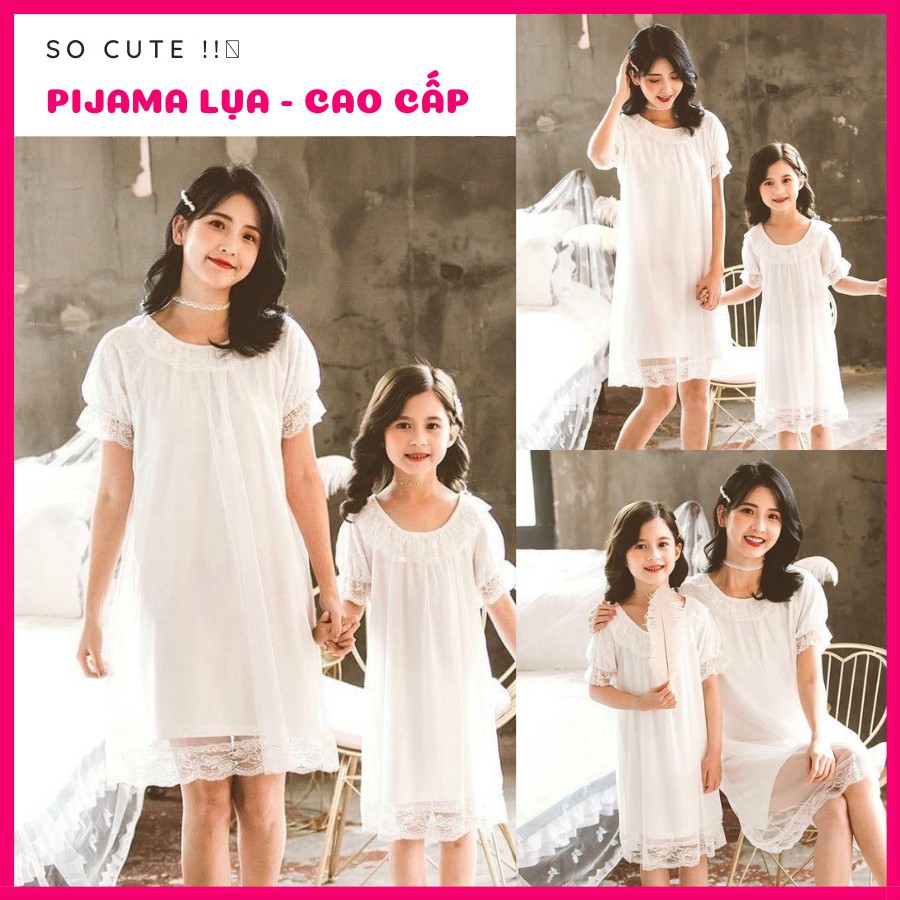 Váy ngủ nữ 🌸 HÀNG CAO CẤP 🌸 Váy ngủ mặc nhà pha ren thiết kế tay bồng siêu xinh, chất vải mềm mịn mát